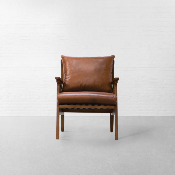 Assagao Leather Rattan Armchair