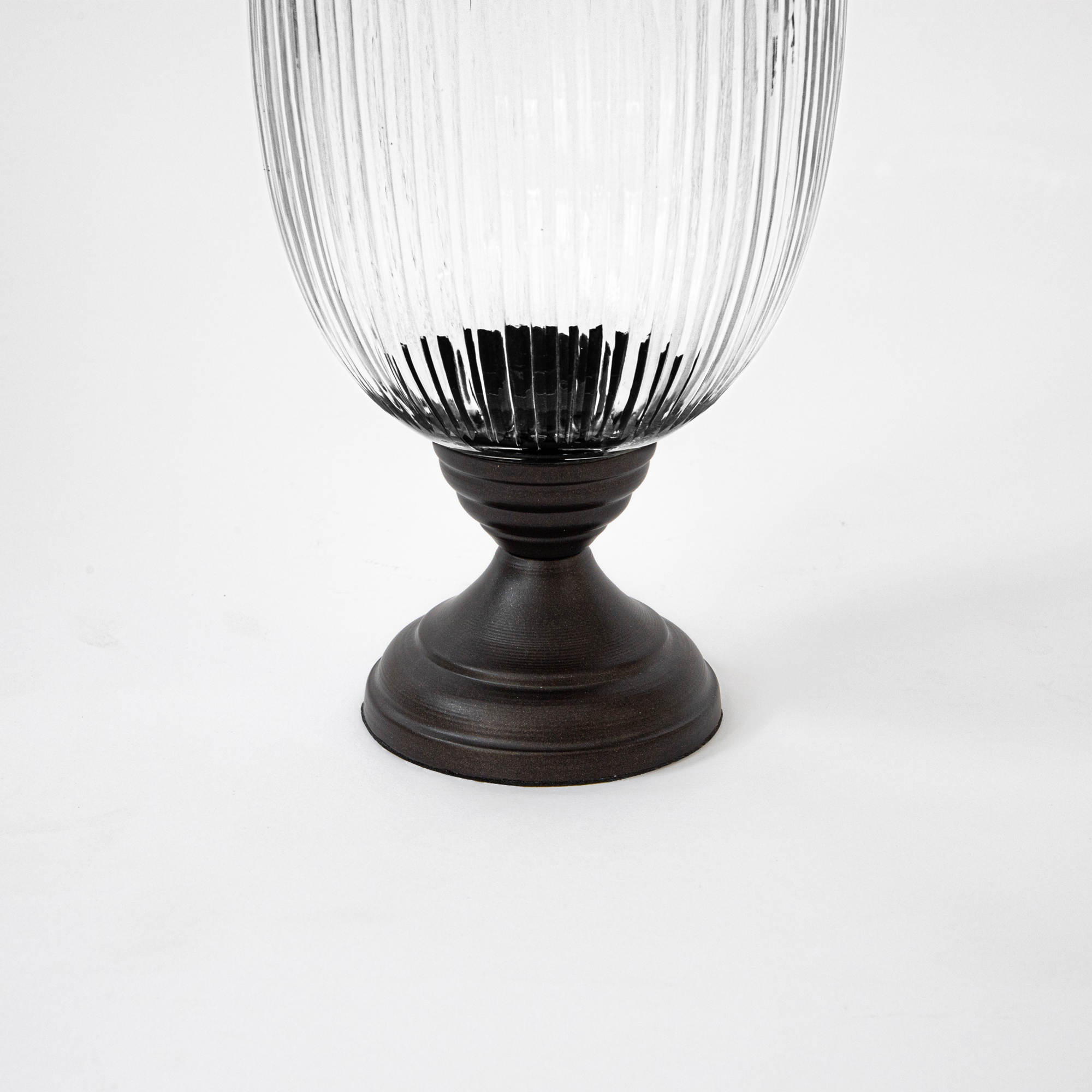 Athens Ribbed Glass Goblet (Small)