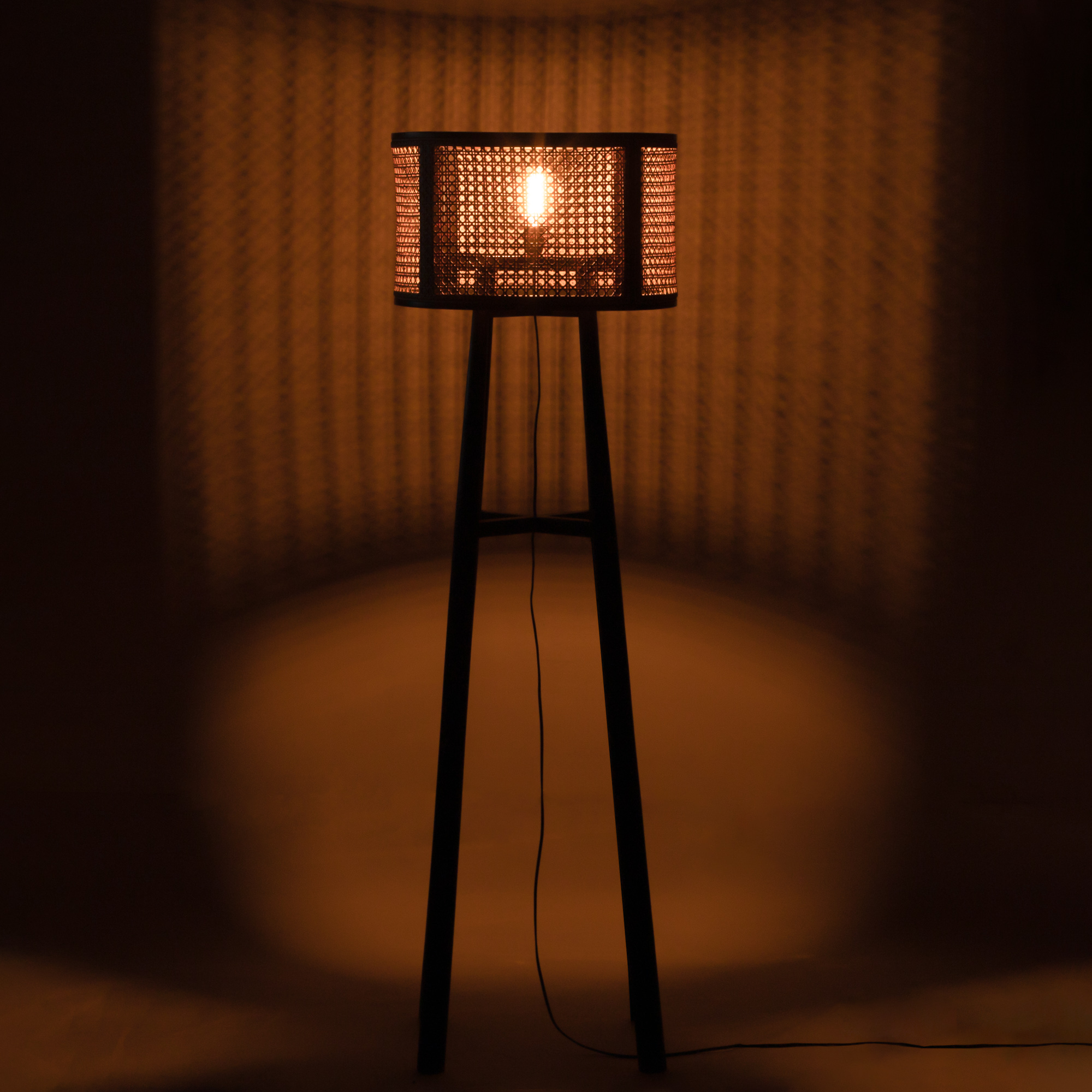 target rattan floor lamp