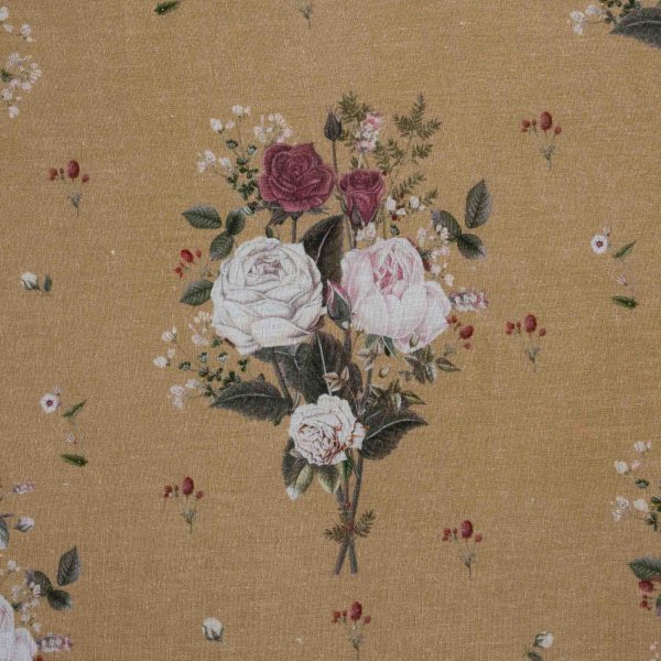Roses at Queen Mary&#039;s Garden-Mustard (Fabric Swatch)
