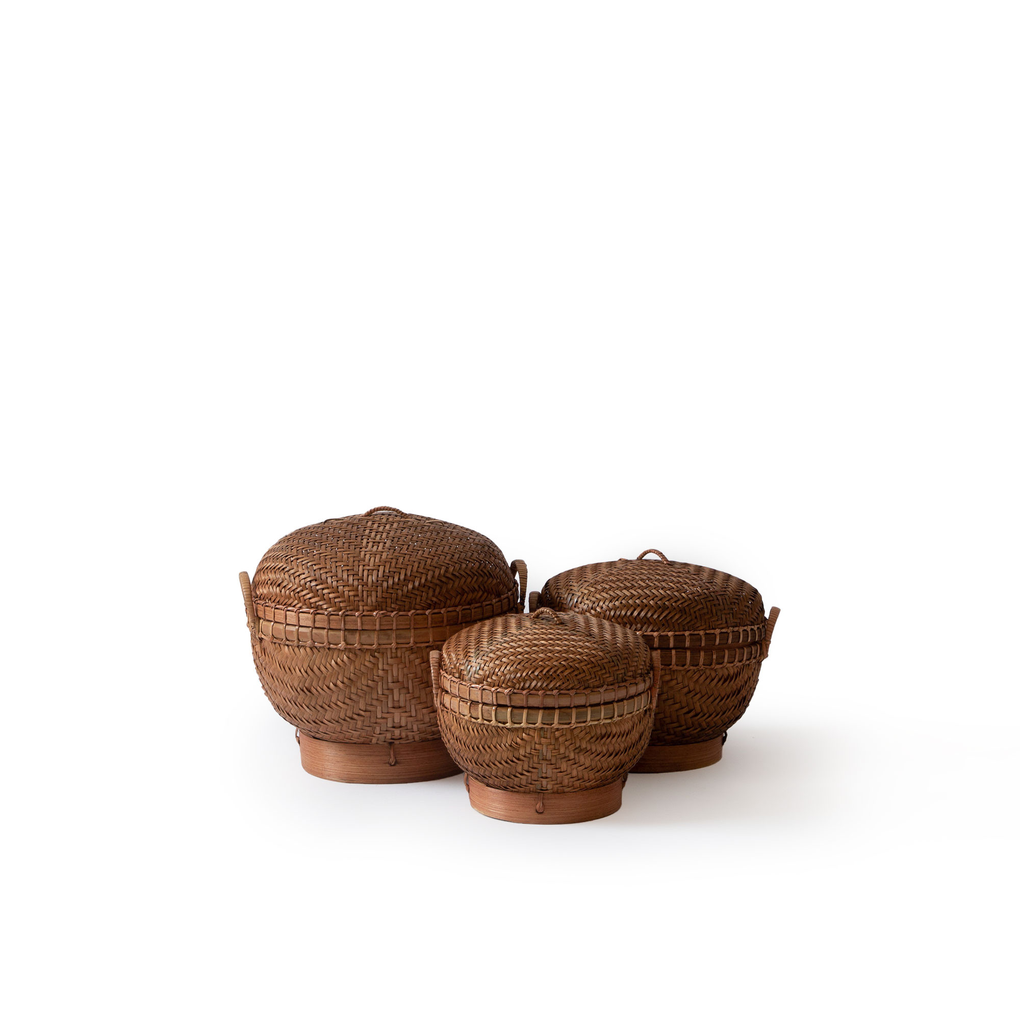 BALI HANDWOVEN LIDDED BASKETS