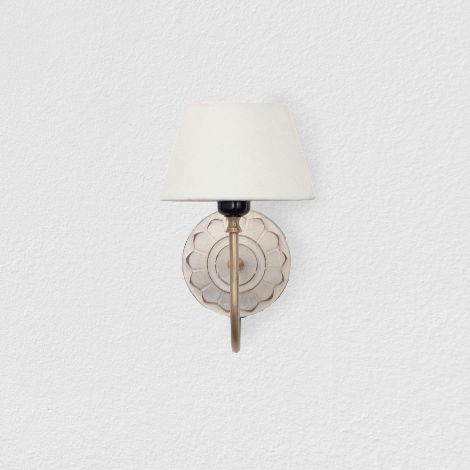 BARQUE WALL SCONCE-WHITE