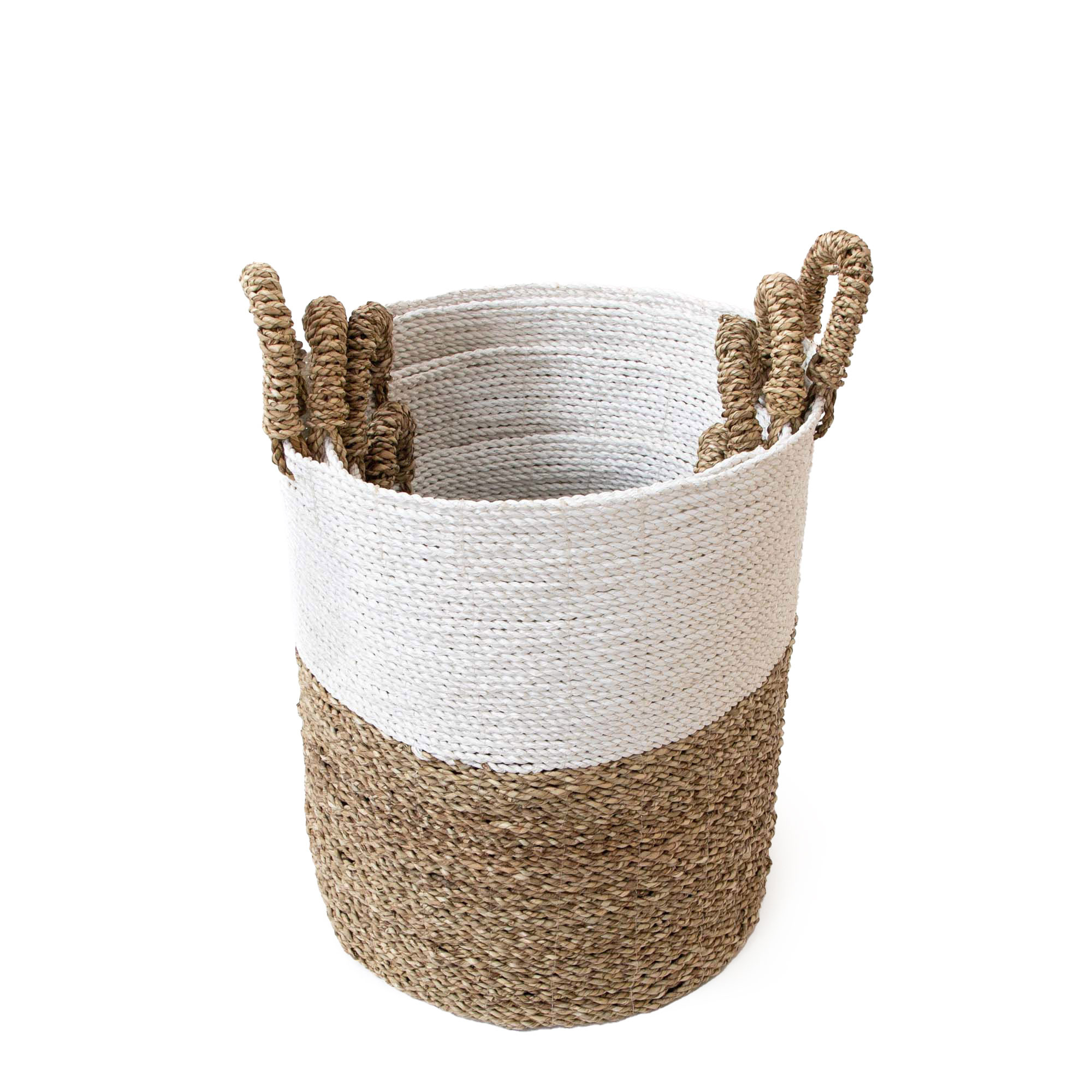 LANGKAWI HANDWOVEN BASKET-WITH SWING HANDLES