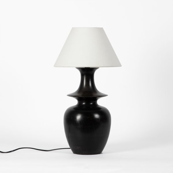 Belford Wooden Table Lamp Ebony