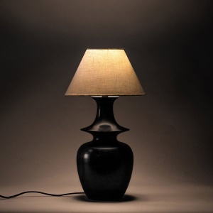 Belford Wooden Table Lamp Ebony