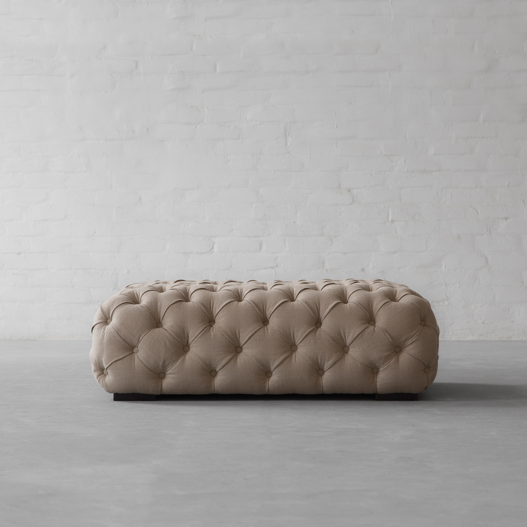 Birmingham Tufted Fabric Coffee Table Cum Ottoman