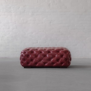 Birmingham Tufted Leather Coffee table Cum Ottoman