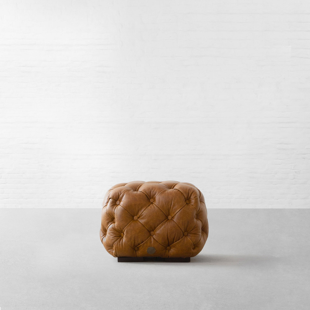 Birmingham Leather Ottoman