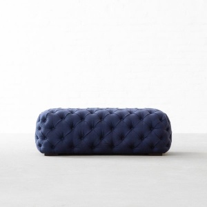 Birmingham Tufted Fabric Coffee table Cum Ottoman