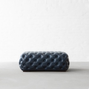 Birmingham Tufted Leather Coffee table Cum Ottoman