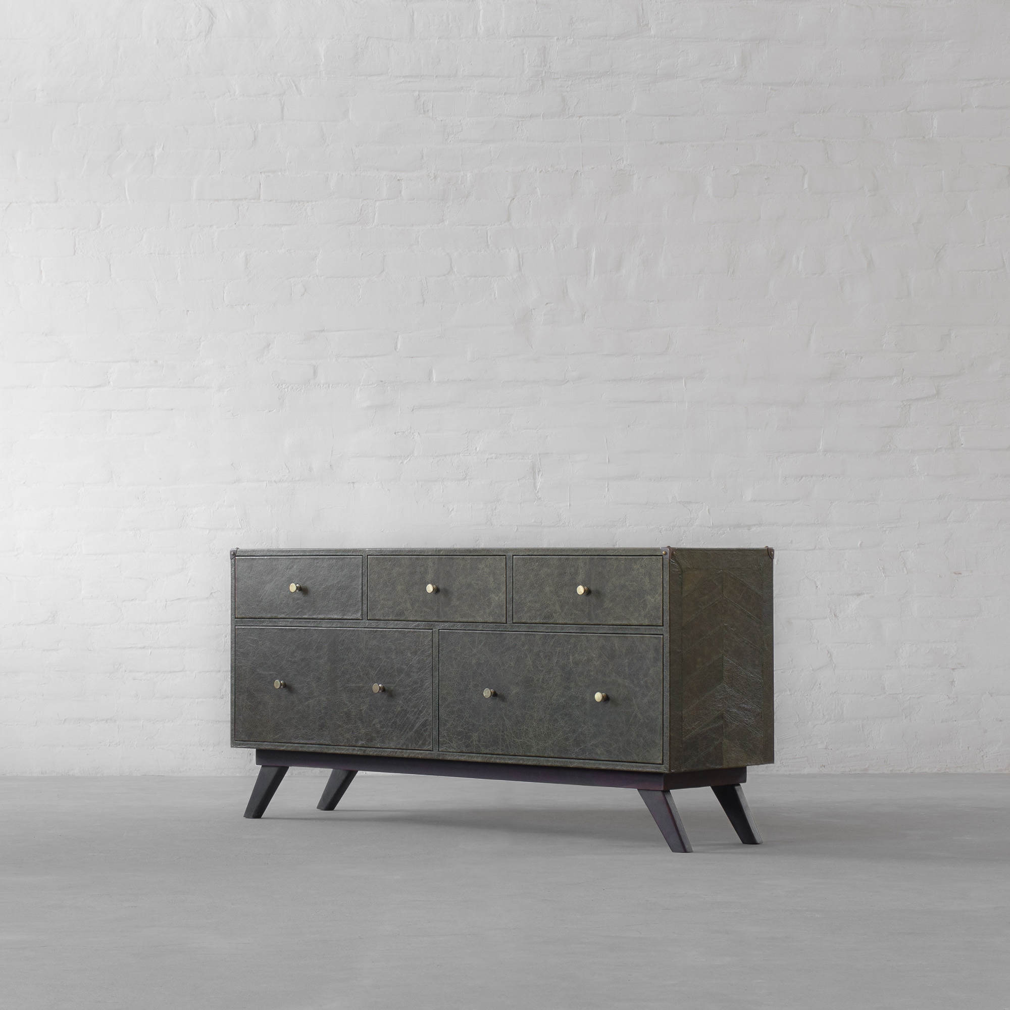 Colaba Leather Clad Chest of Drawers