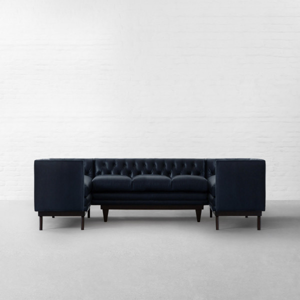Bombay Leather U-shaped X-large Sectional Sofa