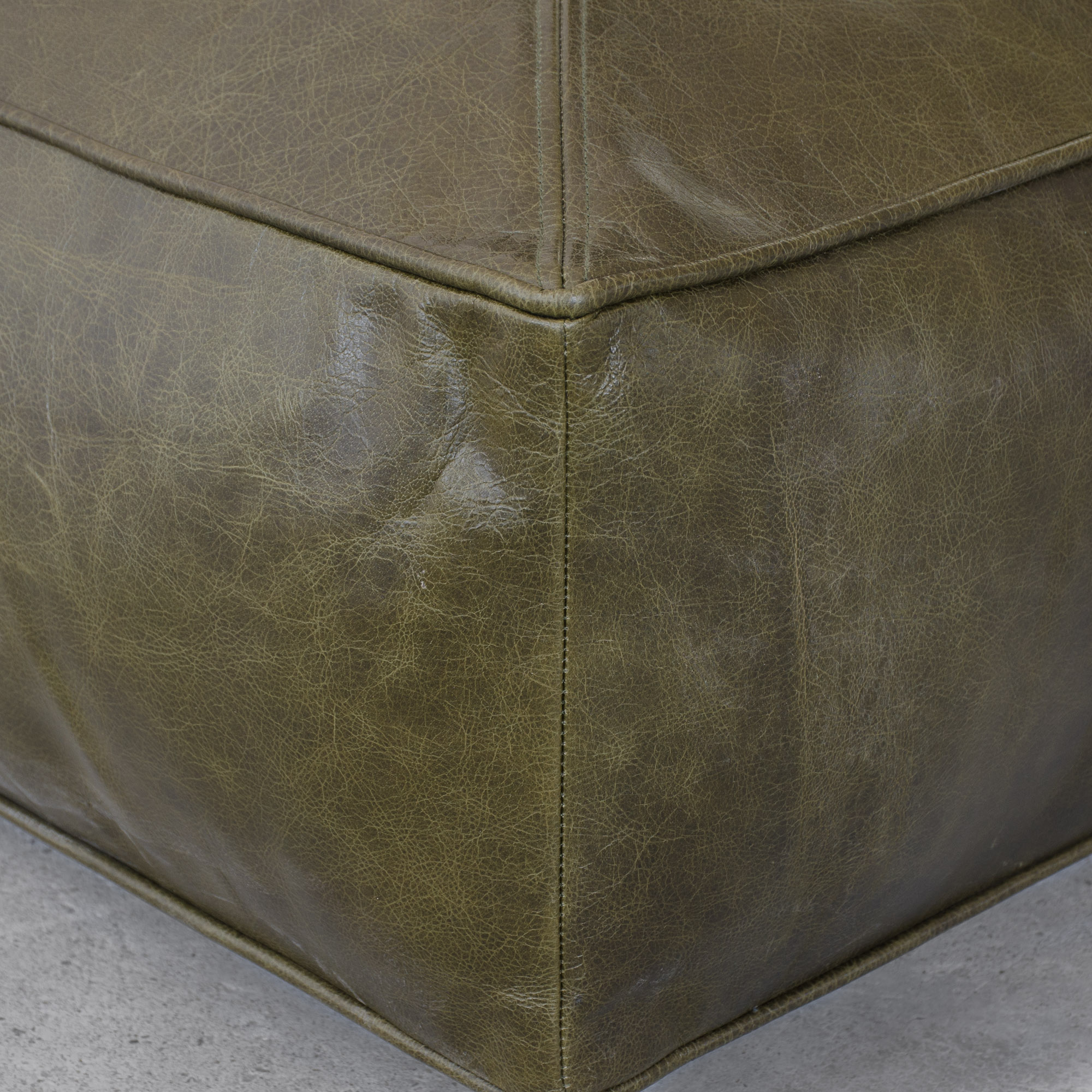 leather floor pillow