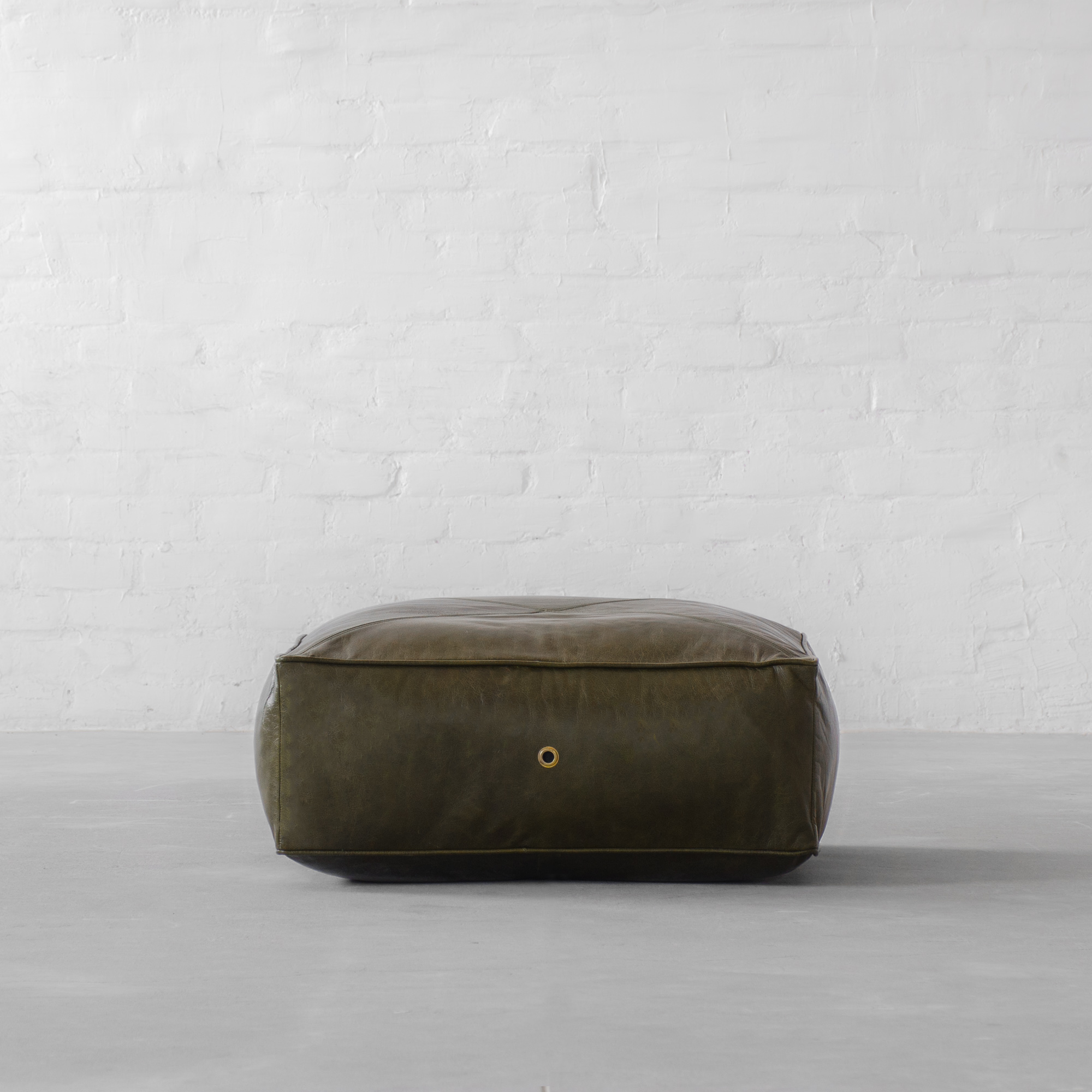 leather floor pillow