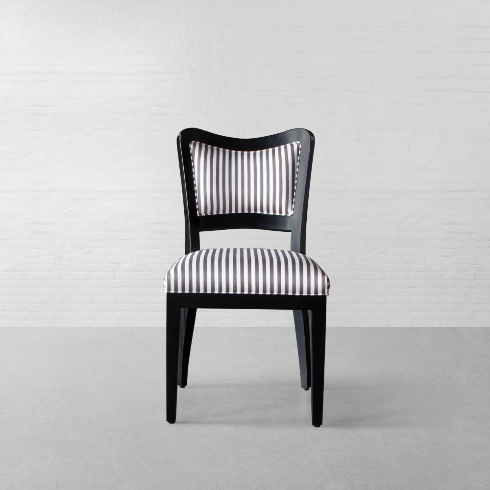 Bougainville Carved Motif Dining Chair-Armless