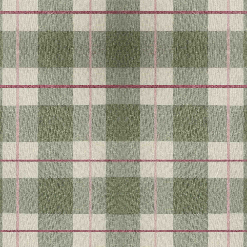 Bougainvilleas Garden Checks (Fabric Swatch)