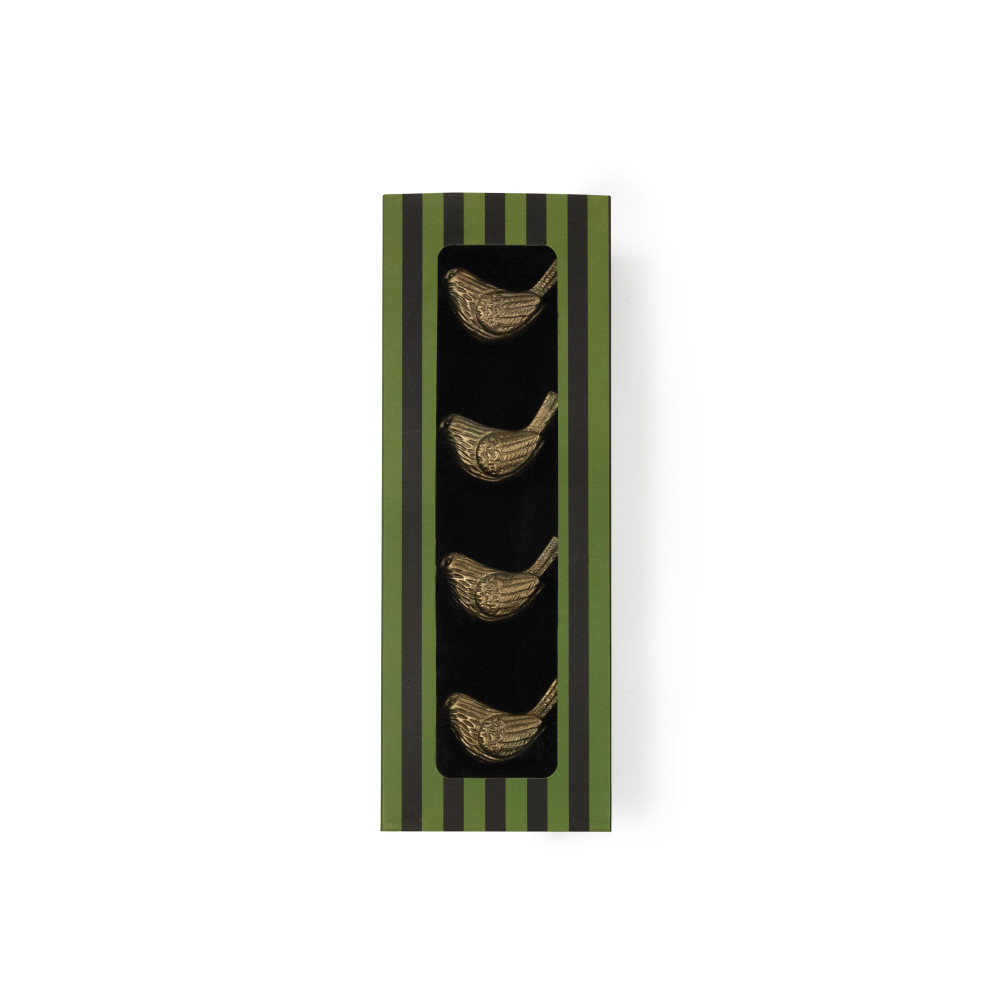 Sparrow Brass Napkin Rings