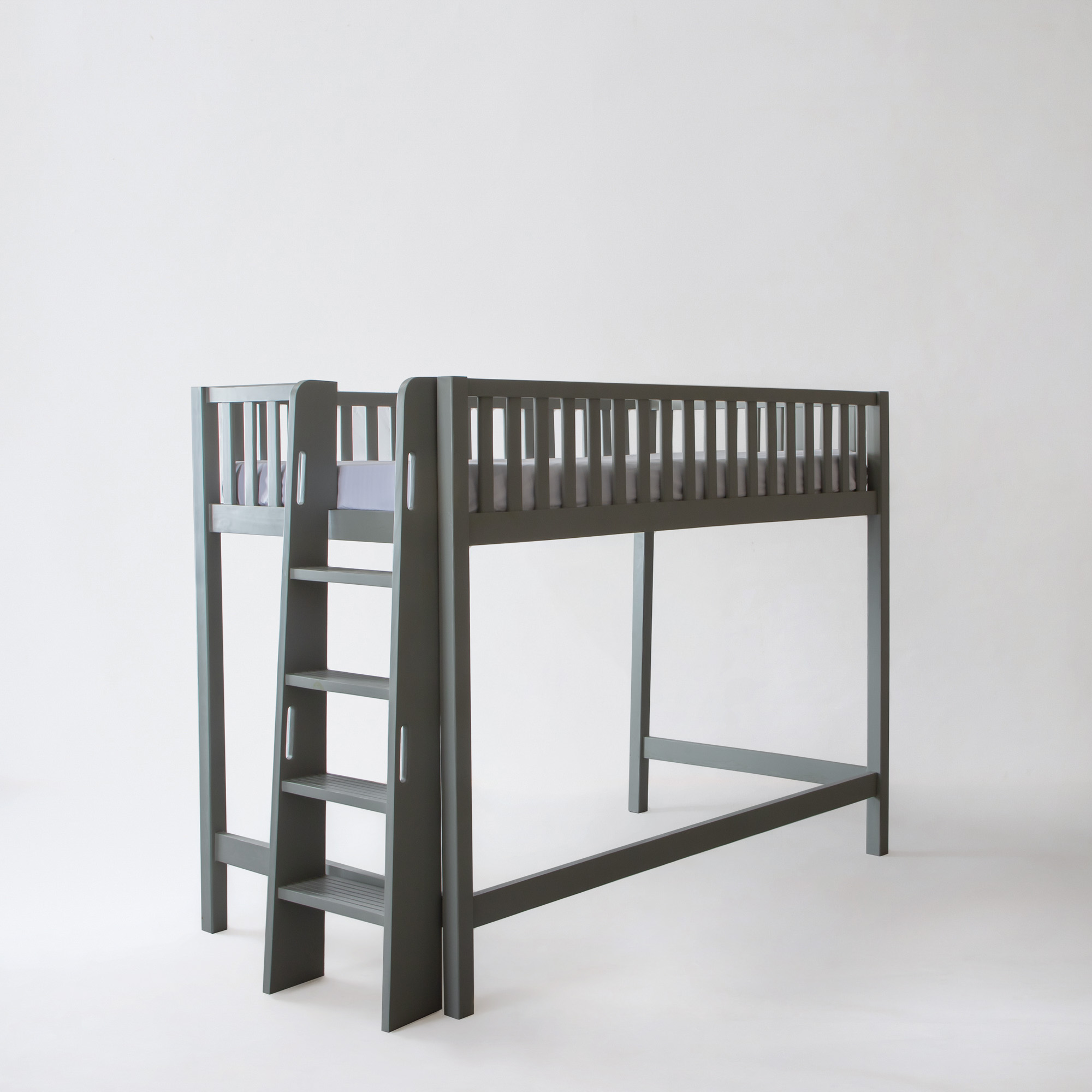 Island Bunk Bed with Wooden Ladder