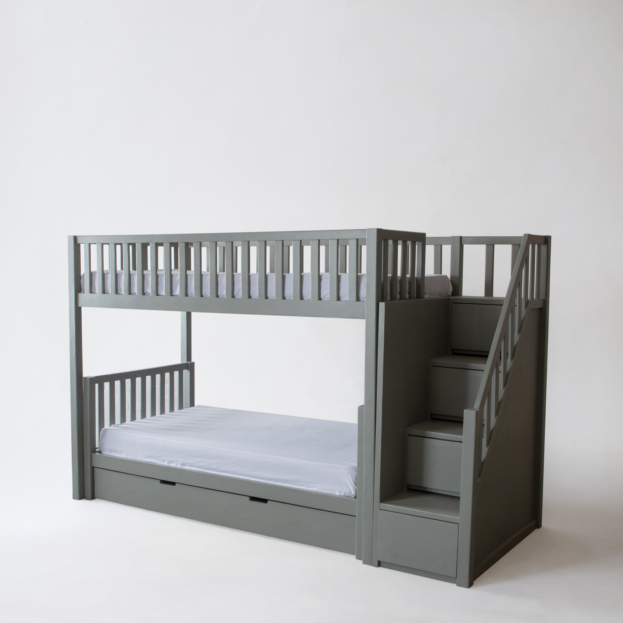 Island Bunk bed with My Junior Dream Bed with Trundle, Storage Staircase