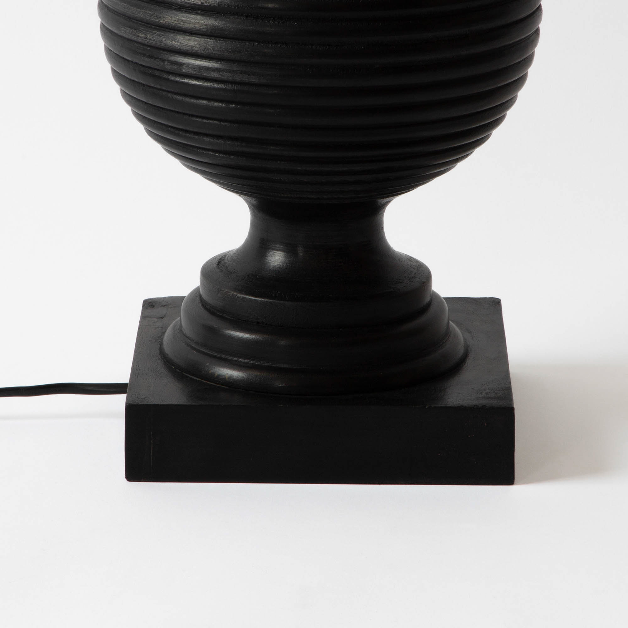 Cairo Wooden Table Lamp (Black)