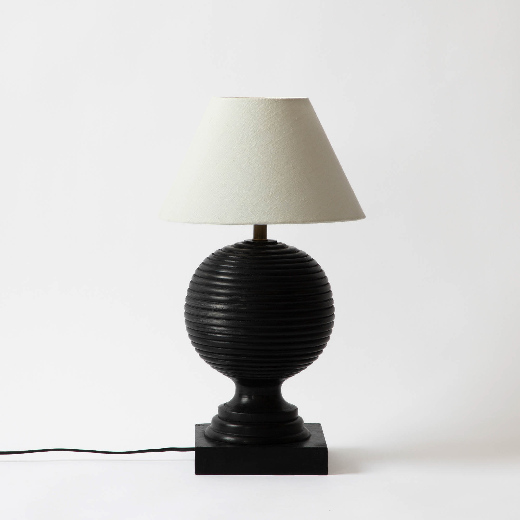 Cairo Wooden Table Lamp (Black)