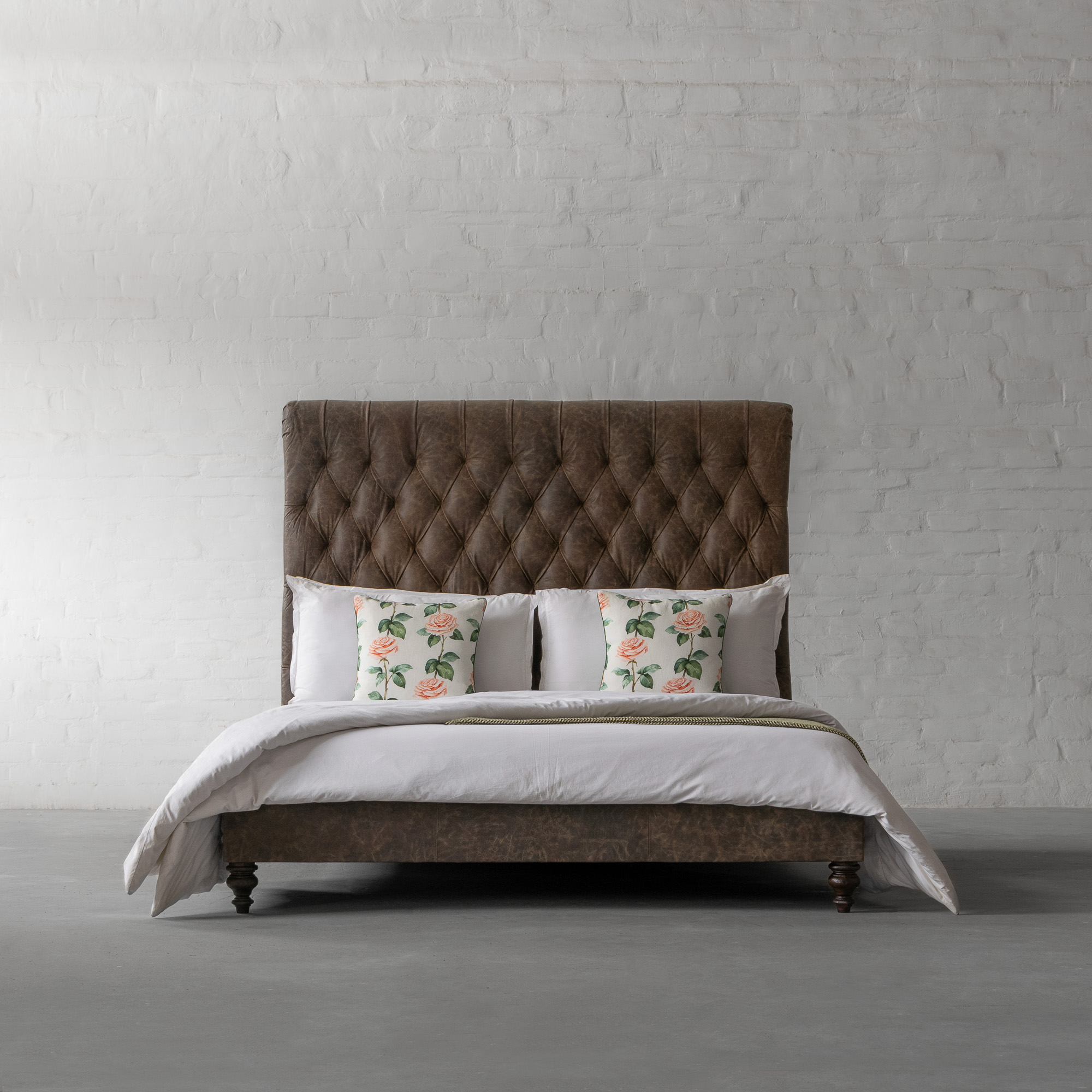 Chesterfield Leather Bed Collection, Chesterfield Leather Bed