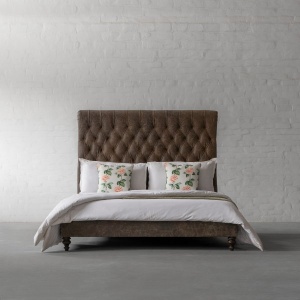 Chesterfield Leather Bed Collection
