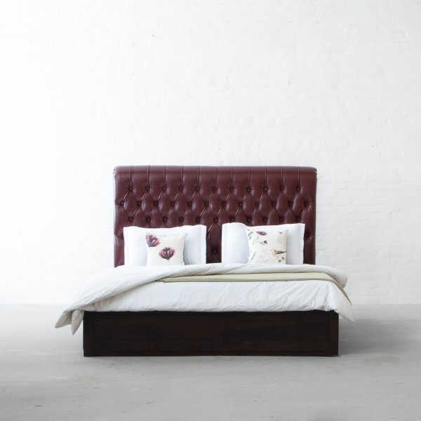 Chesterfield Leather Bed Collection
