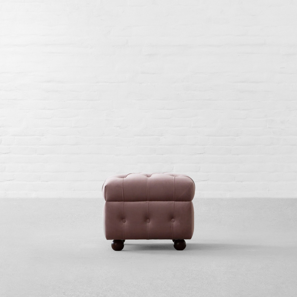 Chesterfield Fabric Ottoman
