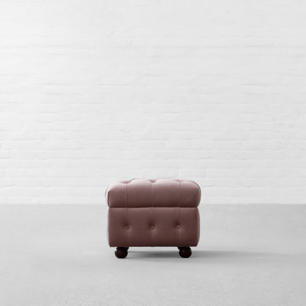 Chesterfield Fabric Ottoman