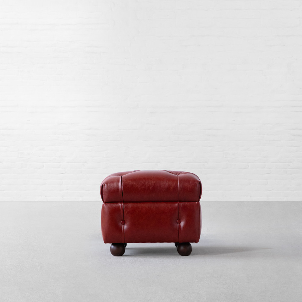 Chesterfield Leather Ottoman
