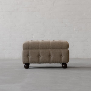 Chesterfield Fabric Ottoman