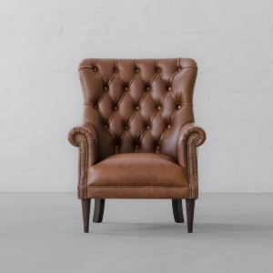 Dalhousie Tufted Leather Armchair