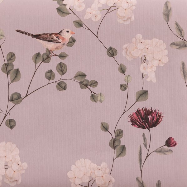 Chrysanthemums &amp; Sparrows - Wallpaper