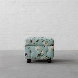 Chesterfield Fabric Ottoman