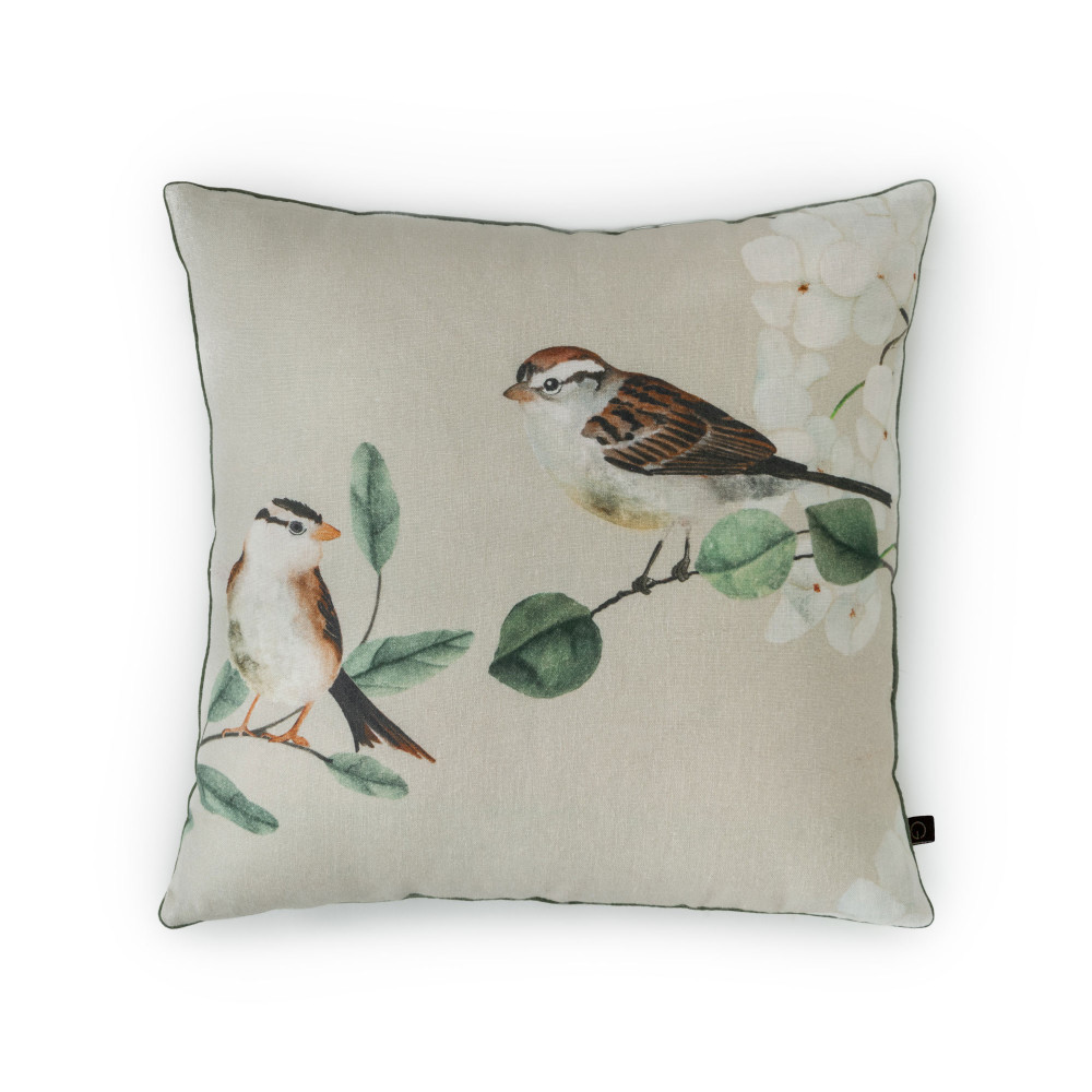 Nestling Sparrows Cushion Cover