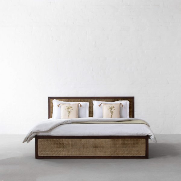Cochin Rattan Bed with Drawer Storage (King Size)
