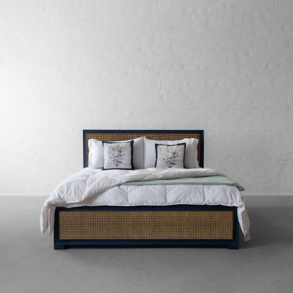 Cochin Rattan Bed with Drawer Storage (Queen Size)