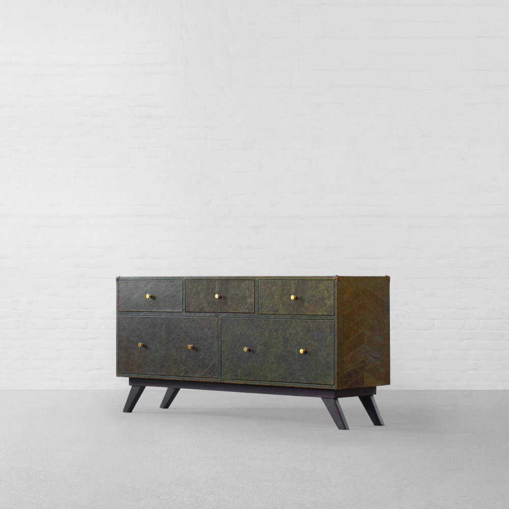 Colaba Leather Clad TV Unit