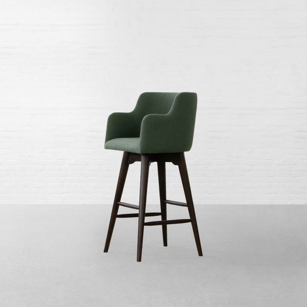 Corbett Swivel Bar Chair - Upholstered