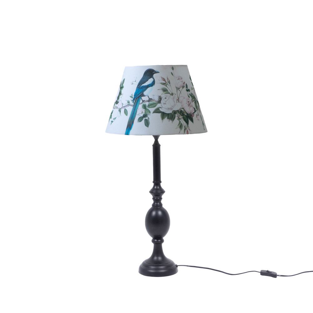 Cottage Bell Lampshade-The Magpie&#039;s Brunching Time-Peach (Large)