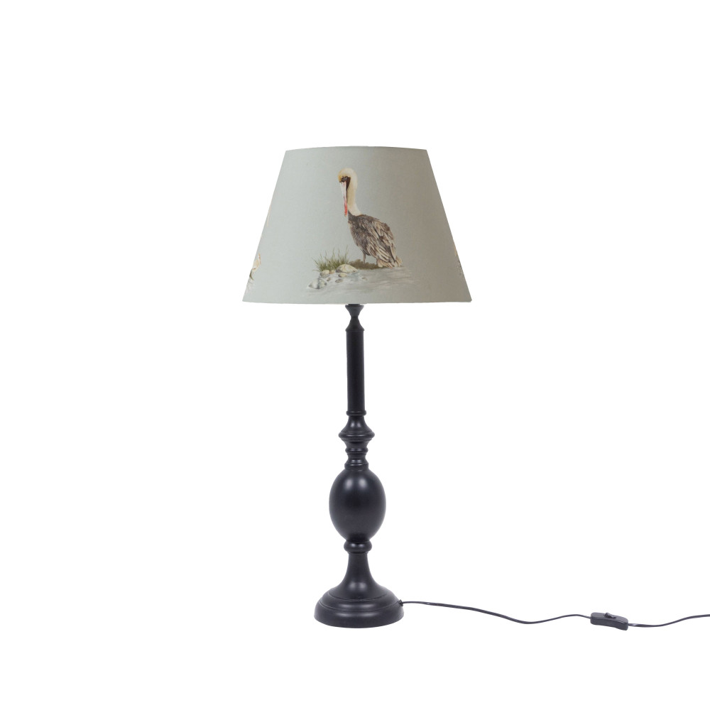 Cottage Bell Lampshade-Poised Pelicans (Large)