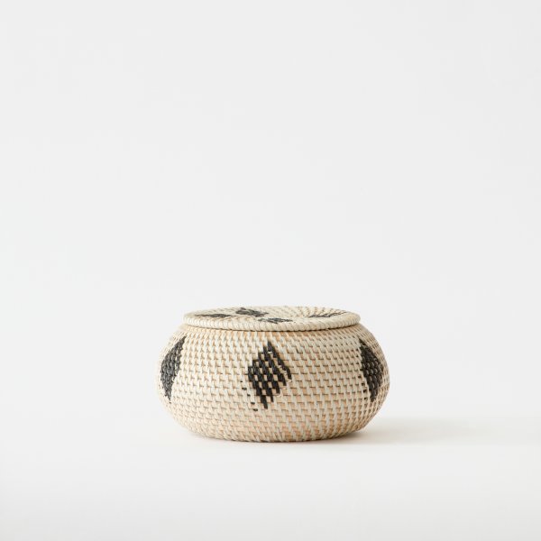 Malay Trinket Handwoven Bowl Ivory