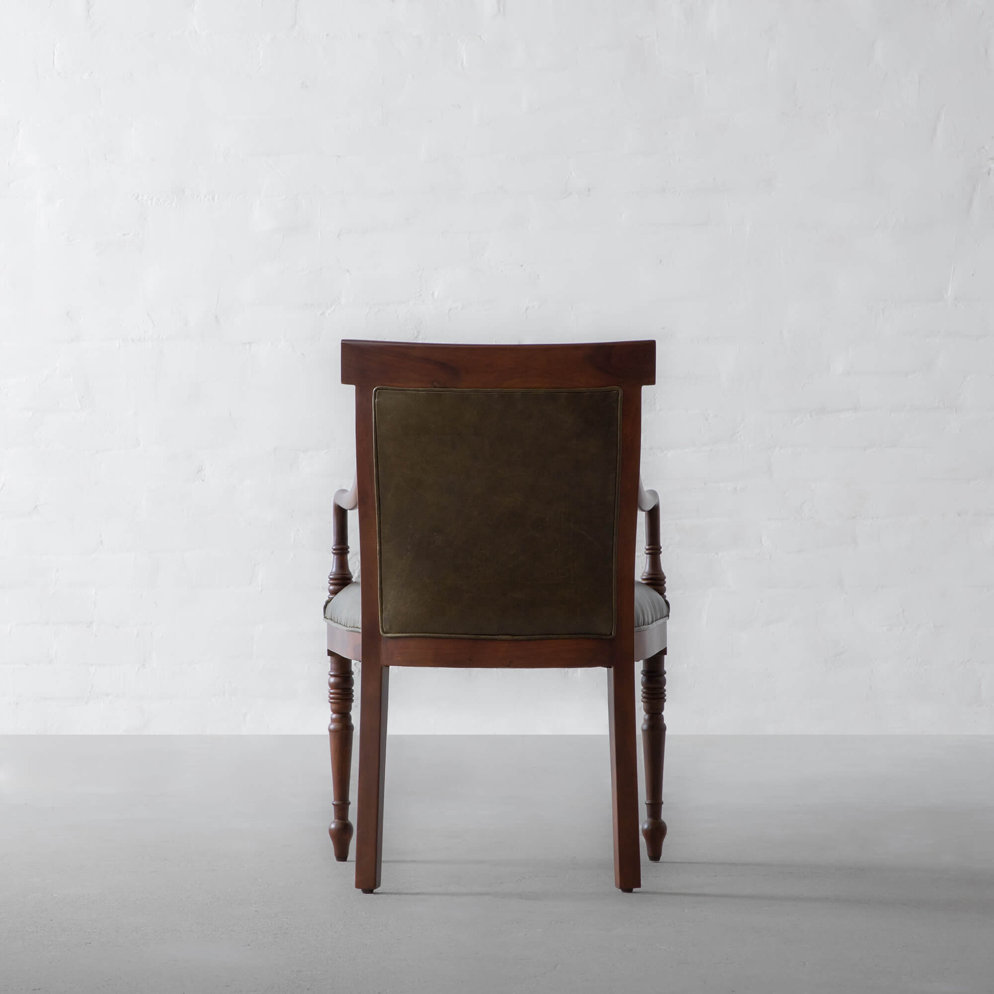 Kochi Upholstered Back Leather Armchair