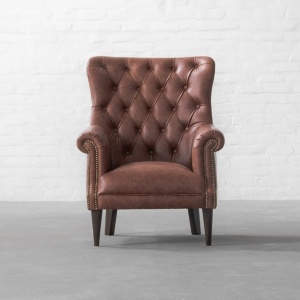 Dalhousie Tufted Leather Armchair