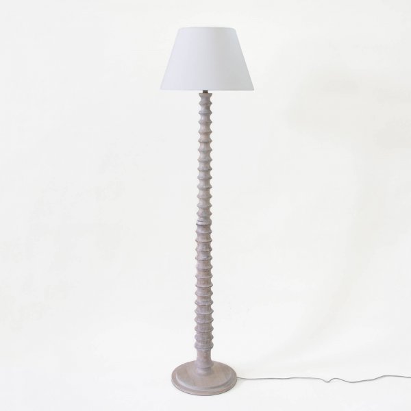 Dalhousie Wooden Floor Lamp (Beach Sand)