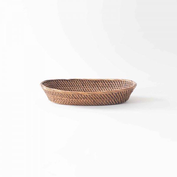 Damar Multipurpose Rattan Platter - Natural Finish