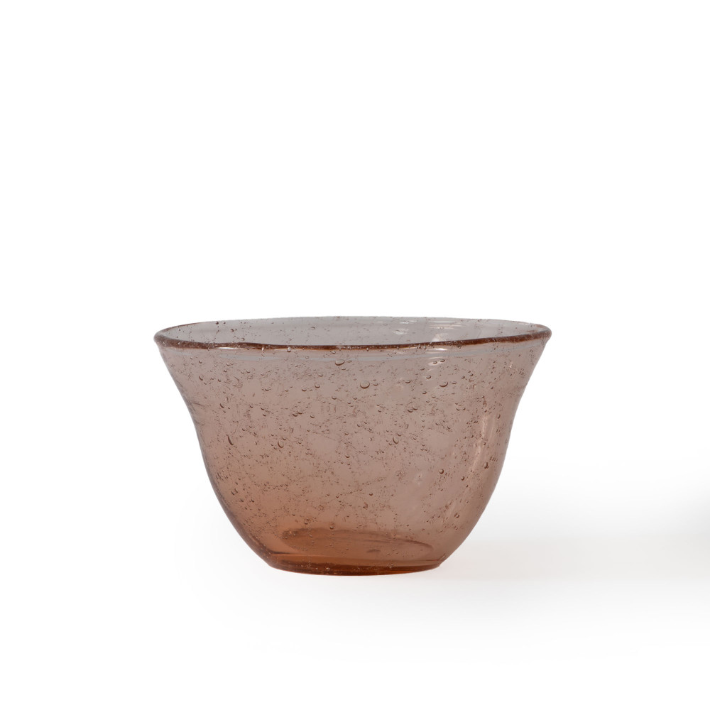Dew Glass Bowl-Rose Gold