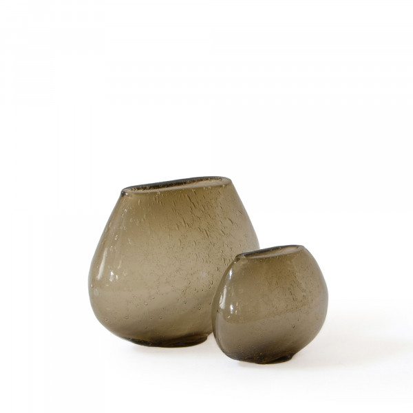 Dew Glass Vase - Brunette