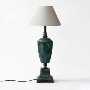 Duchess Large Lamp Stand - Green Patina